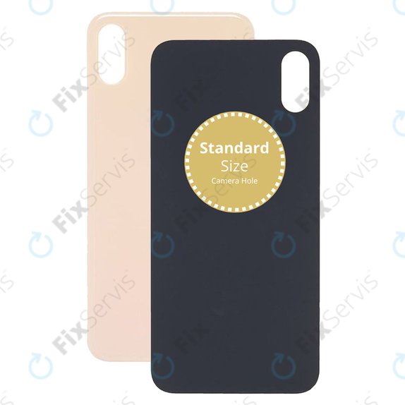 Apple iPhone XS - Sklo Zadného Housingu (Gold)