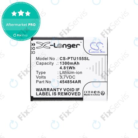 Batéria pre Panasonic Kx-Tu150, Kx-Tu150exr, 1300mAh, Li-Ion, 3.7V, 454854AR, HQ