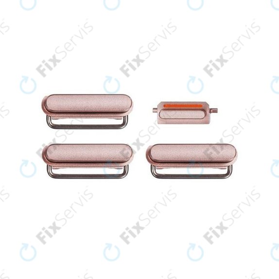 Apple iPhone 6S Plus - Tlačidlá Zapínania + Hlasitosti + Tichého Režimu (Rose Gold)