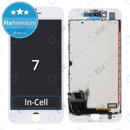 Apple iPhone 7 - LCD Displej + Dotykové Sklo + Rám (White) In-Cell FixPremium