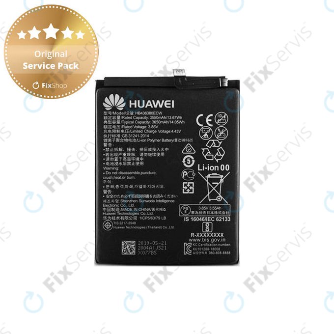 Huawei P30 - Batéria HB436380ECW 3650mAh - 24022804 Genuine Service Pack