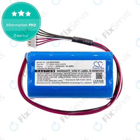 Batéria pre Marshall Kilburn II, 5200mAh, Li-Ion, 7.4V, TF18650-3200-4S2PA, HQ