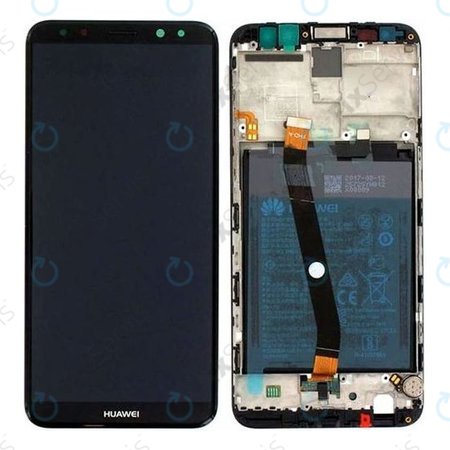 Huawei Mate 10 Lite RNE-L21 - LCD Displej + Dotykové Sklo + Rám + Batéria (Graphite Black) - 02351QCY, 02351PYX Genuine Service Pack