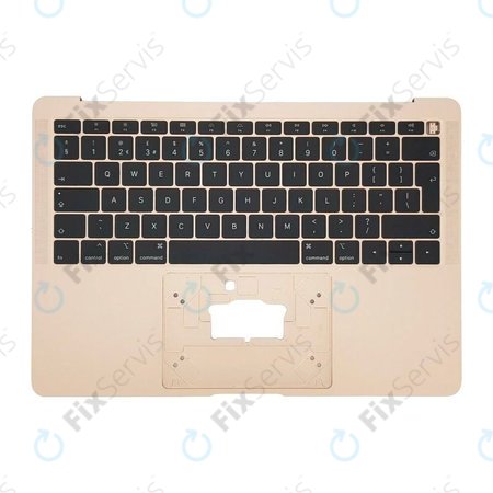 Apple MacBook Air 13" A1932 (2018 - 2019) - Horný Rám Klávesnice + Klávesnica UK (Gold)