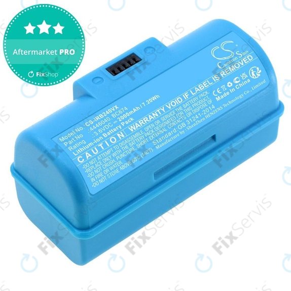 iRobot Braava Jet 240, 241, 244, 245, Mopping Robot - Batéria 4446040, BC674 Li-Ion 3.6V 2000mAh HQ
