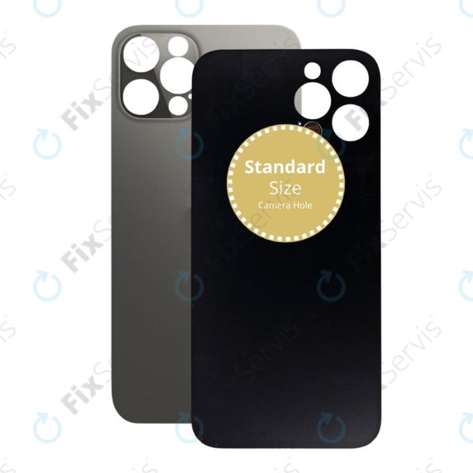 Apple iPhone 12 Pro - Sklo Zadného Housingu (Graphite)