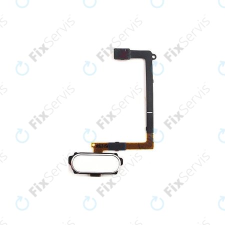 Samsung Galaxy S6 G920F - Tlačidla Domov + Flex Kábel (White Pearl) - GH96-08166A Genuine Service Pack