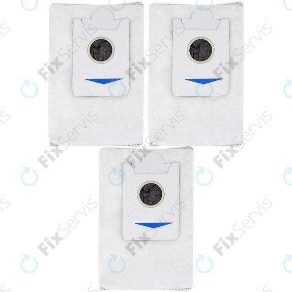 Vrecko do vysávača, 3 ks, Aktívne uhlie pre Ecovacs Deebot X2-series, X5-series