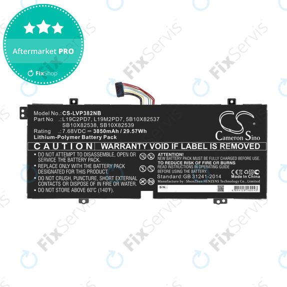 Batéria pre Lenovo IdeaPad 3, Duet 3, 3850mAh, Li-Pol, 7.68V, L19C2PD7, HQ