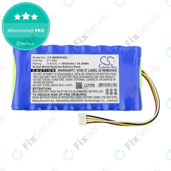 Batéria pre Chauvin Arnoux 6116, 8335, Scopix Mobiles Oscilloscope II, Megger CA 6543, 3600mAh, Ni-MH, 9.6V, P-1482, HQ