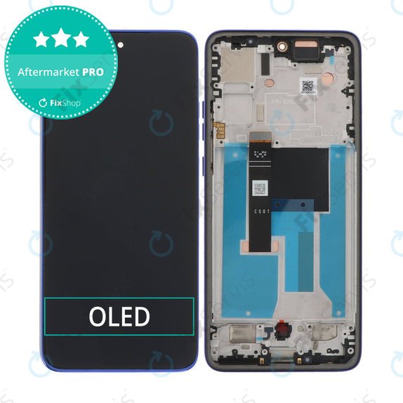 Motorola Edge 50 Neo - LCD Displej + Dotykové Sklo + Rám (Nautical Blue) OLED
