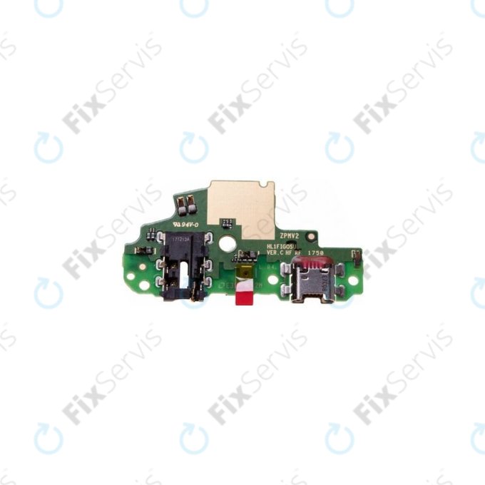 Huawei P Smart FIG-L31 - Nabíjaci Konektor + Mikrofón + Jack Konektor PCB - 02351SWE Genuine Service Pack