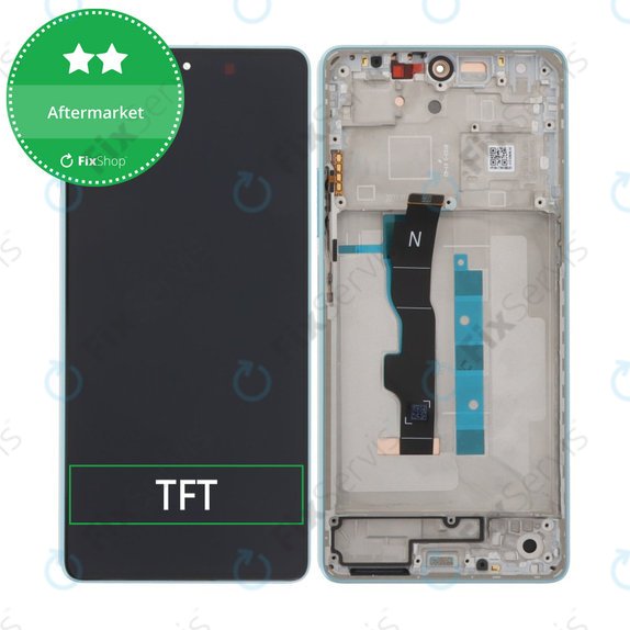 Xiaomi Redmi Note 13 5G 2312DRAABC - LCD Displej + Dotykové Sklo + Rám (Ocean Teal) TFT