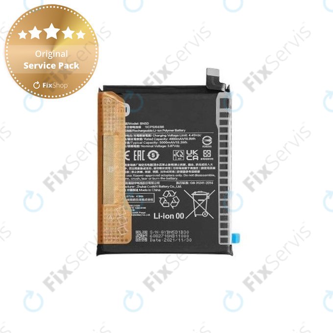 Xiaomi Redmi Note 11 2201117TG 2201117TI, 11S 2201117SG 2201117SI - Batéria BN5D 5000mAh - 460200009U1Y, 460200009Y1G Genuine Service Pack