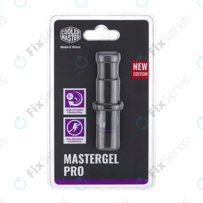 Tepelná pasta MasterGel Pro V2 pre CPU, 4g, sivá