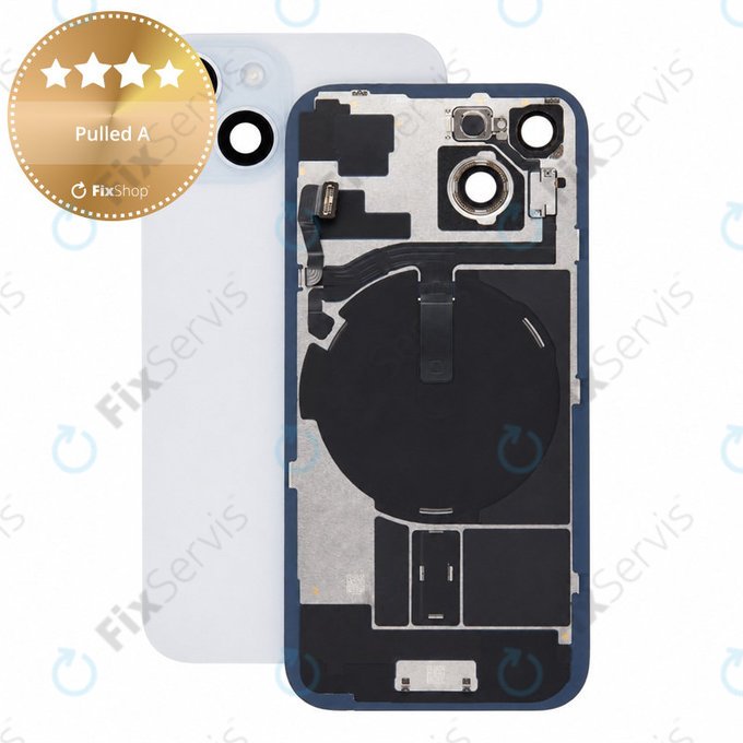 Sklo zadného housingu pre iPhone 15, Blue, Pulled A