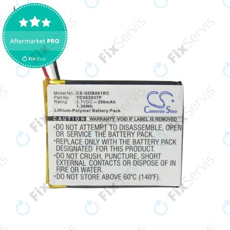 Batéria pre GoPro Wifi Remote, 350mAh, Li-Pol, 3.7V, YD362937P, HQ