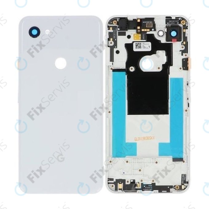 Google Pixel 3a XL - Batériový kryt (Clearly White)