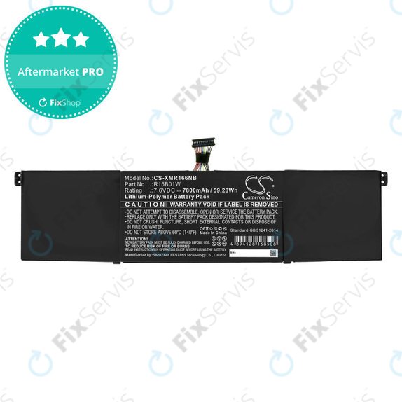 Batéria pre Xiaomi Mi Pro 15.6 i3, i5, i6, 7800mAh, Li-Pol, 7.6V, R15B01W, HQ