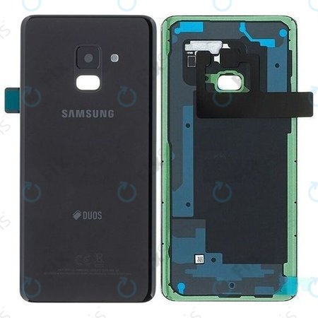 Samsung Galaxy A8 A530F (2018) - Batériový Kryt (Black) - GH82-15557A Genuine Service Pack