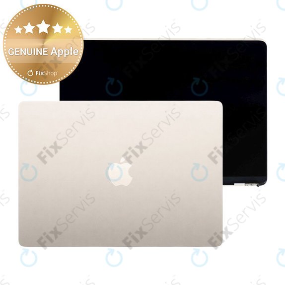 LCD displej pre MacBook Air 15", A3241 (2025), s predným sklom a krytom, Starlight, 661-50130, Genuine Apple