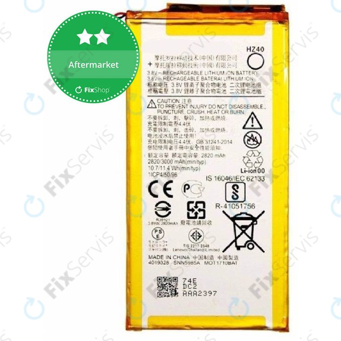 Motorola Moto Z2 Play XT1710-09 - Batéria HZ40 3000mAh