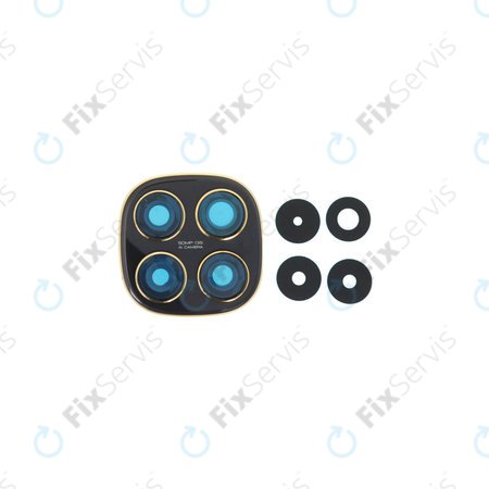 Xiaomi Poco X7 - Sklíčko Zadnej Kamery s Rámom (Black)