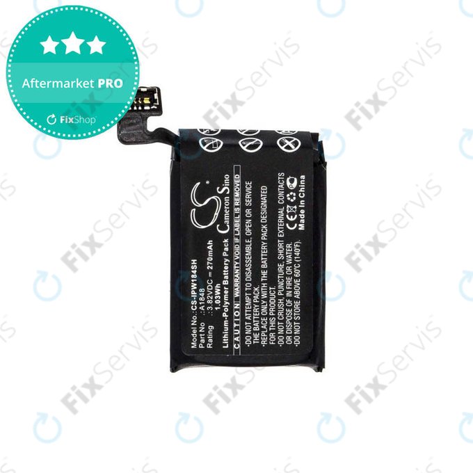 Apple Watch 3 38mm - Batéria A1848 (GPS + Cellular Version) 270mAh HQ