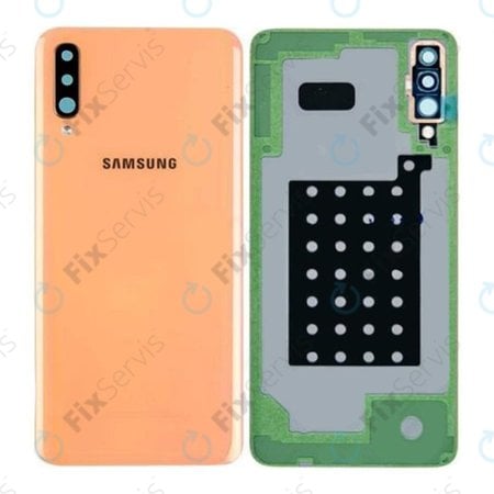 Samsung Galaxy A70 A705F - Batériový Kryt (Coral) - GH82-19796D, GH82-19467D Genuine Service Pack