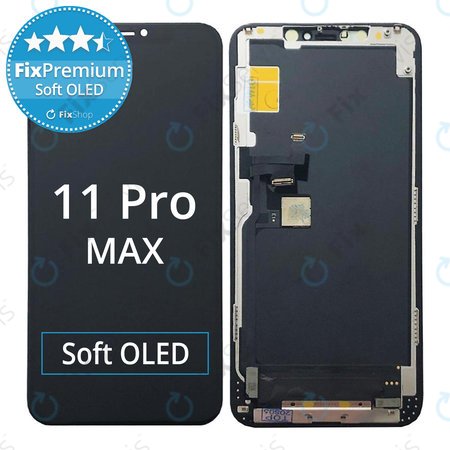 Apple iPhone 11 Pro Max - LCD Displej + Dotykové Sklo + Rám Soft OLED FixPremium