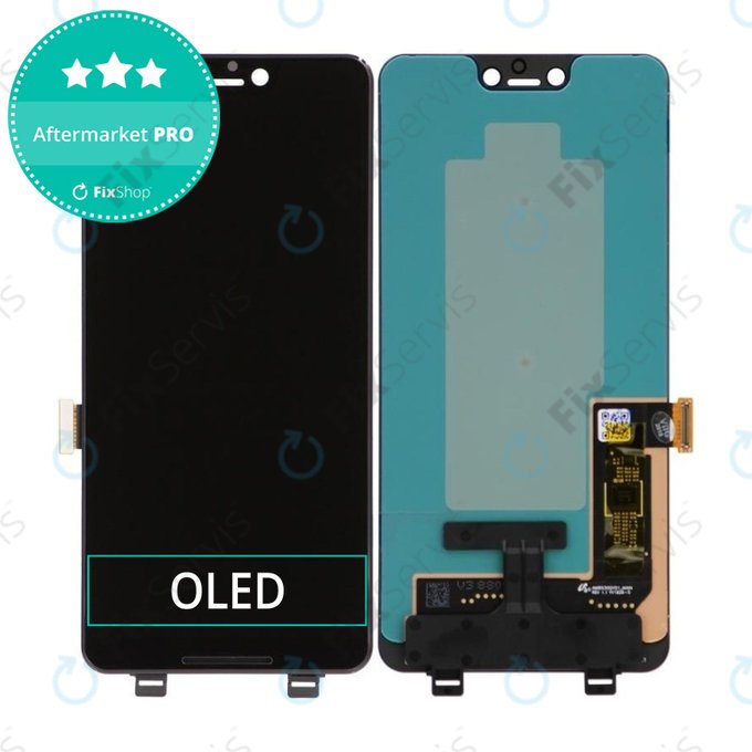 Google Pixel 3 XL - LCD Displej + Dotykové Sklo OLED