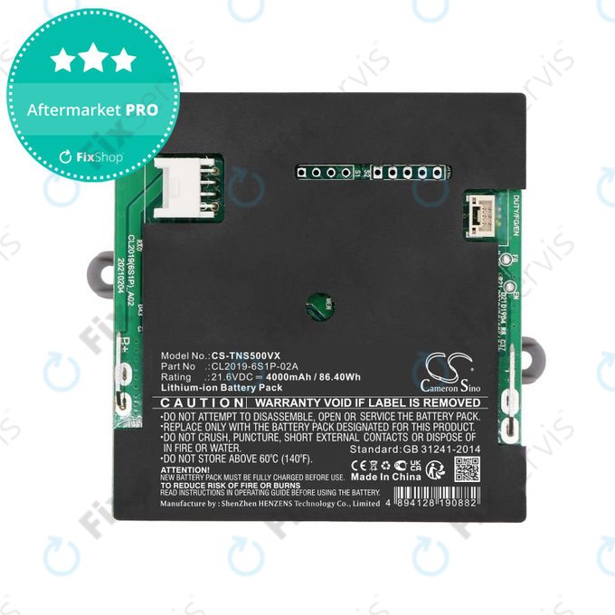 Batéria pre Tineco iFloor S5, 4000mAh, Li-Ion, 21.6V, CL2019-6S1P-02A, HQ