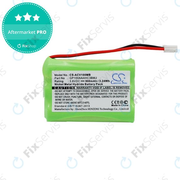 Batéria pre Audioline Baby Care V100, 900mAh, Ni-MH, 3.6V, GP100AAAHC3BMJ, HQ
