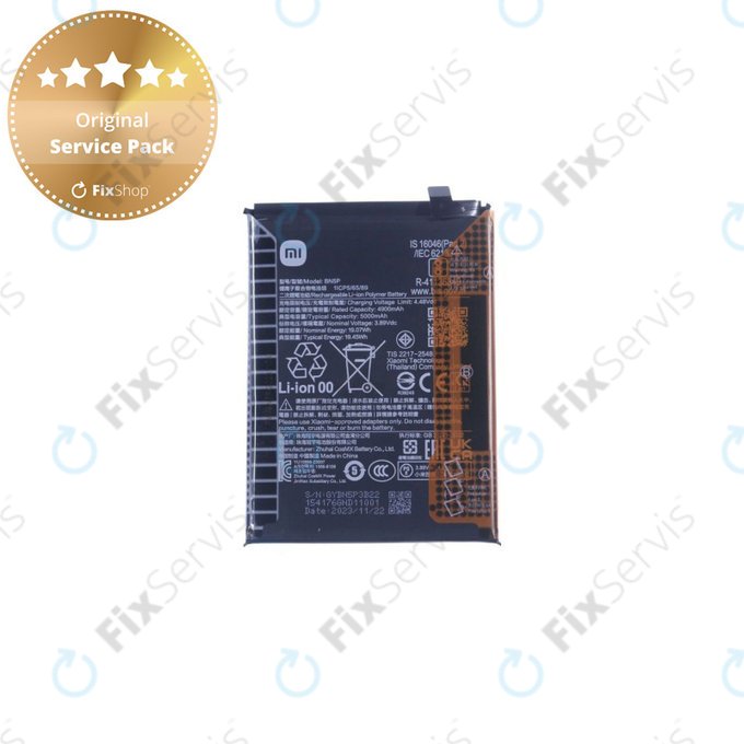 Xiaomi Redmi Note 13 5G 2312DRAABC - Batéria BN5P 5000mAh - 1330102000116B Genuine Service Pack