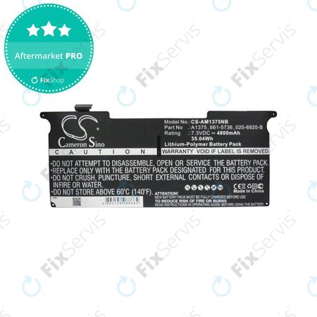 Apple MacBook Air 11" A1370 (Late 2010) - Batéria A1375 4800mAh HQ