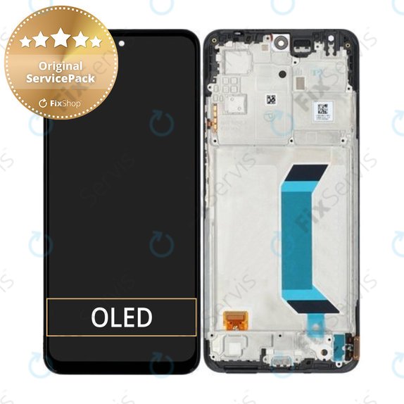 Xiaomi Redmi Note 12 5G - LCD Displej + Dotykové Sklo + Rám (Onyx Grey) - 560001M17P00 Genuine Service Pack
