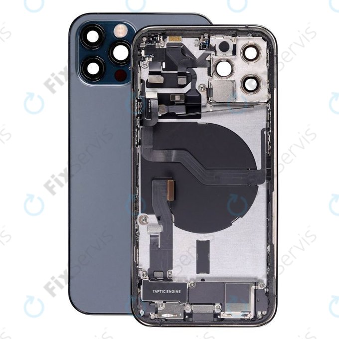 Apple iPhone 12 Pro - Zadný Housing s Malými Dielmi (Blue)