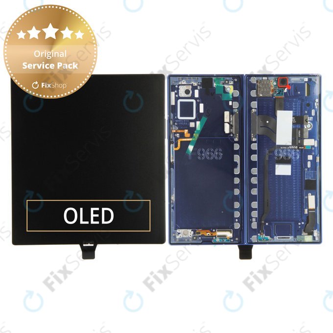 Samsung Galaxy Z Fold 7 F966B - LCD Displej + Dotykové Sklo + Rám (Blue Shadow) - GH82-37548B Genuine Service Pack