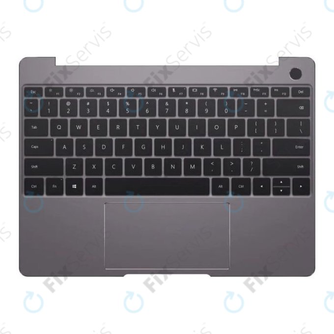 Huawei MateBook 13 2020 - Kryt C (Armrest) + Klávesnica (Grey) (US) - 97060DJM