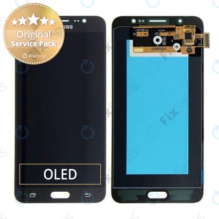 Samsung Galaxy J7 J710FN (2016) - LCD Displej + Dotykové Sklo (Black) - GH97-18855B Genuine Service Pack