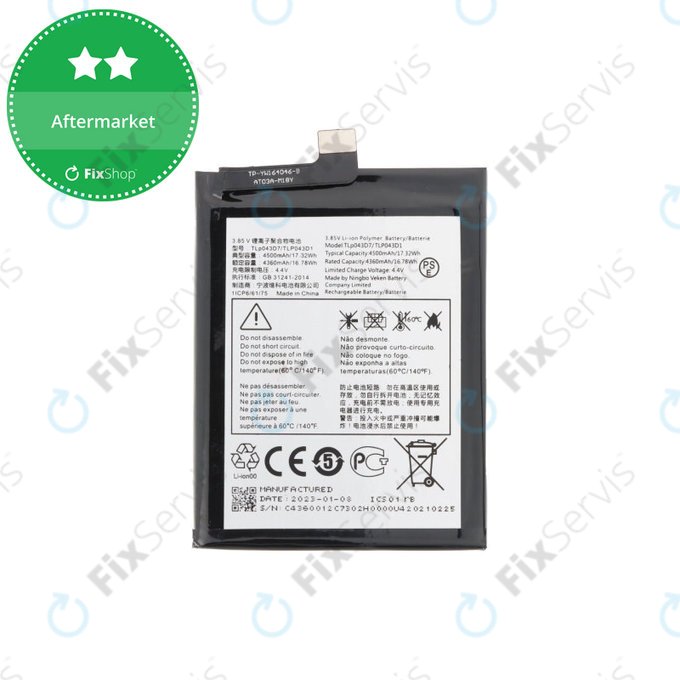 TCL 10 Pro, 10+, 20 Pro 5G - Batéria TLP043D1 4500mAh