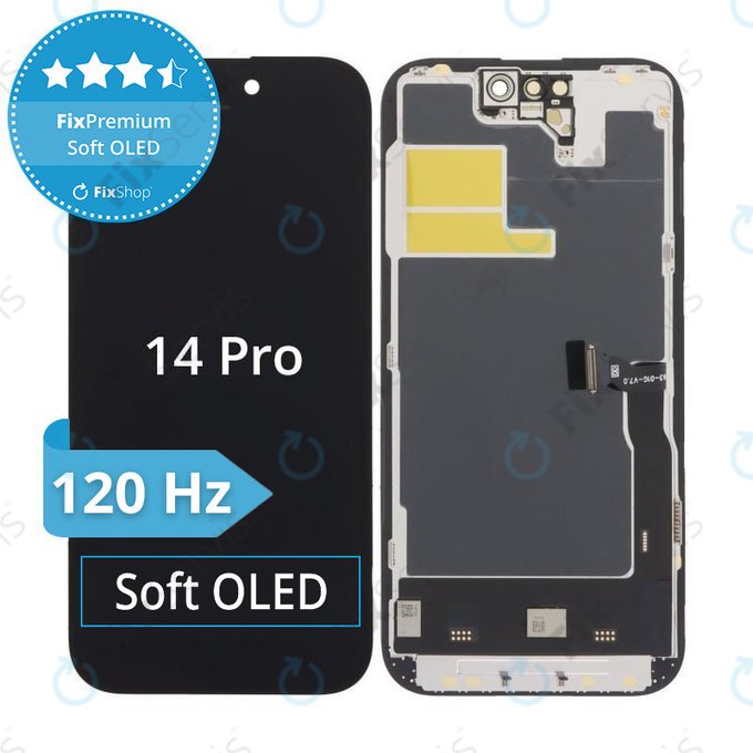 Displej Soft OLED pre iPhone 14 Pro - Dotykové sklo + Rám, DIAGNOSTIC