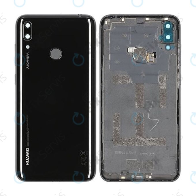 Huawei Y7 (2019) - Batériový Kryt (Midnight Black) - 02352KER, 02353NCT, 02352KEQ, 02352KKE