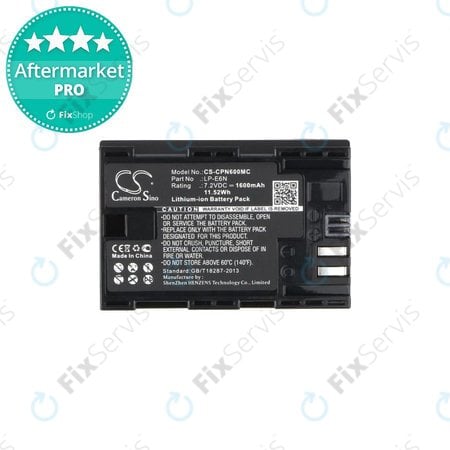 Canon EOS 5D, 5DS, 6, 7, 60, 70, R5, R6 - Batéria LP-E6N Li-Ion 1600mAh HQ