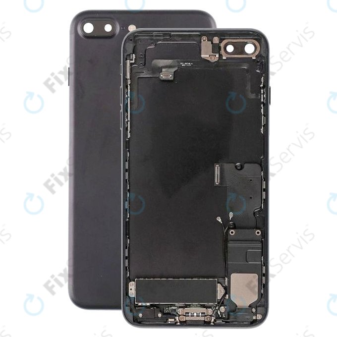 Apple iPhone 7 Plus - Zadný Housing s Malými Dielmi (Black)