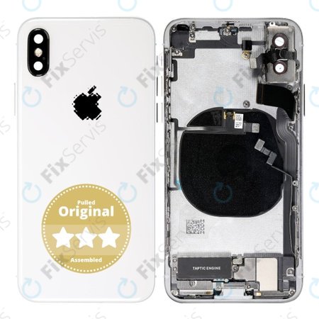 Apple iPhone XS - Zadný Housing (Silver) Pulled