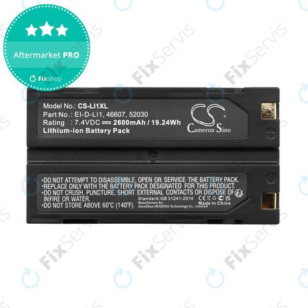 Batéria pre BCI Capnocheck II Capnograph, 2600mAh, Li-Ion, 7.4V, MCR1821J/1-H, HQ