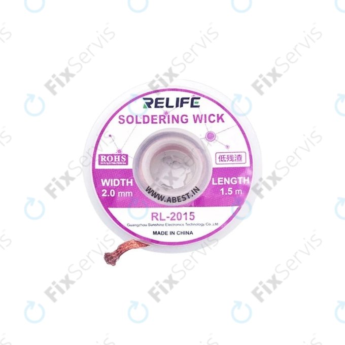 Relife RL-2015 - Spájkovací Knôt pre Odstranenie Prebytočného Cínu (2mm)