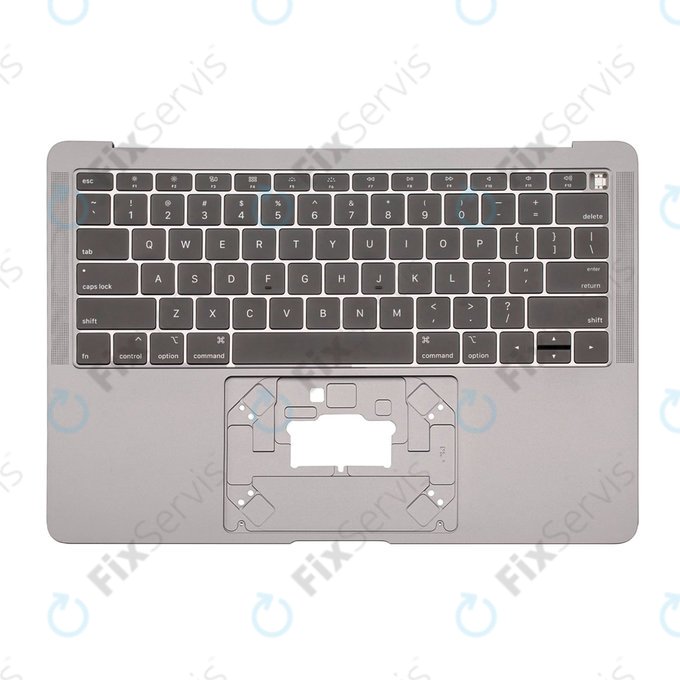 Apple MacBook Air 13" A1932 (2018 - 2019) - Horný Rám Klávesnice + Klávesnica US (Space Gray)
