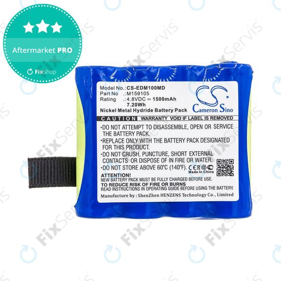 Batéria pre Edan Cs-01, Edan H100, Edan H100b, Edan H100n, 1500mAh, Ni-MH, 4.8V, 4XNR49AA1500P, HQ